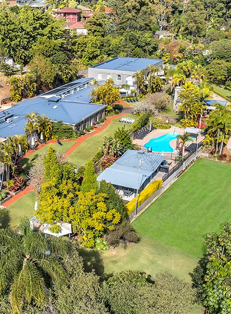 Lush hinterland and natural surroundings near Korora Bay Resort