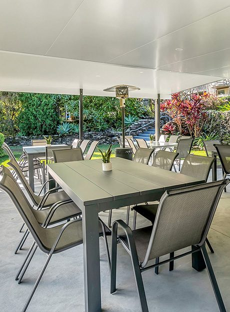Outdoor entertaining area