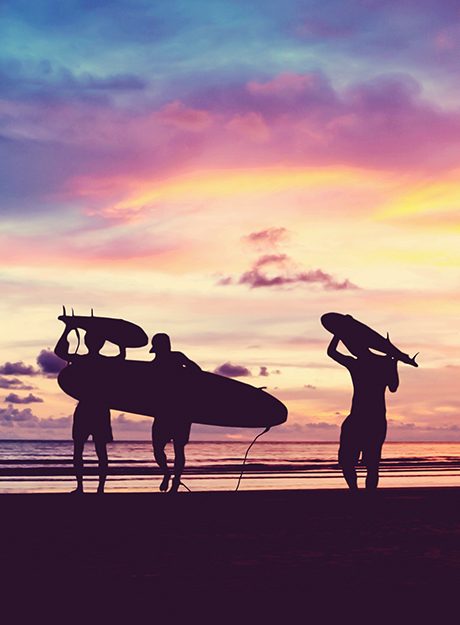 Surfing and outdoor adventures near Korora Bay Village Resort